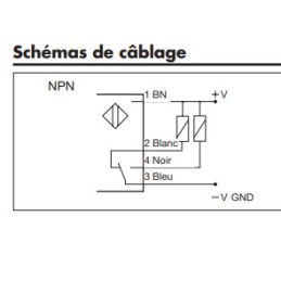 Cellule infrarouge 24V DC type NPN