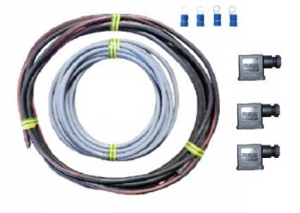 Câble de commande 2 ou 3 électrovanne 7 m + 1 câble moteur 7 m + 4 cosses + 3 connecteurs de bobines